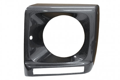 Carbon Fiber Headlight Covers G65 Design for Mercedes G-Class W463 (1989–2018)