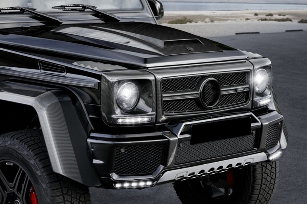 Carbon Fiber Headlight Covers G65 Design for Mercedes G-Class W463 (1989–2018)