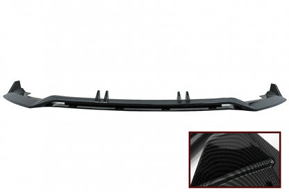 Carbon Look Front Bumper Spoiler Lip Add-On for Audi A4 B9 8W S-Line (2016–2018)