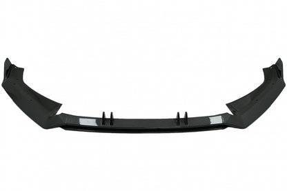 Carbon Look Front Bumper Spoiler Lip Add-On for Audi A4 B9 8W S-Line (2016–2018)