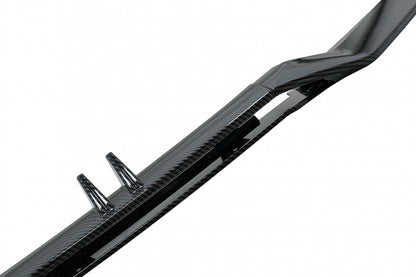 Carbon Look Front Bumper Spoiler Lip Add-On for Audi A4 B9 8W S-Line (2016–2018)