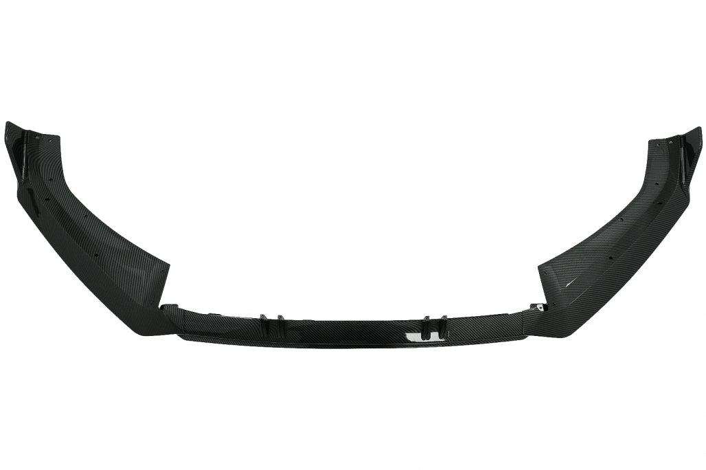 Carbon Look Front Bumper Spoiler Lip Add-On for Audi A4 B9 8W S-Line (2016–2018)