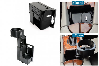 Center Console Cup Holder Black for Mercedes CLS W219 E-Class W211 S211 (2002–2010)