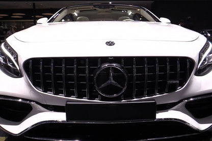 Central Grille GT-R Panamericana All Black for Mercedes S-Class Coupe C217 Cabrio A217 (2014–2017)