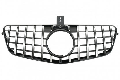 Central Grille GT-R Panamericana Black Chrome for Mercedes E-Class W212 S212 (2009–2013)