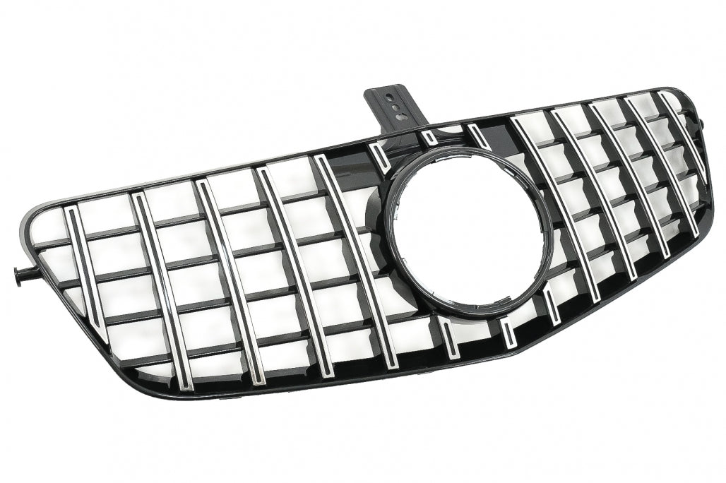 Central Grille GT-R Panamericana Black Chrome for Mercedes E-Class W212 S212 (2009–2013)