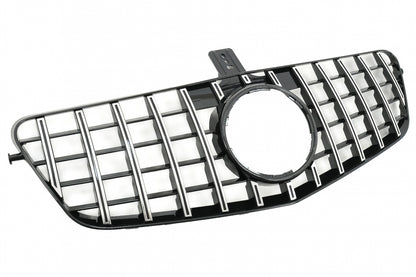 Central Grille GT-R Panamericana Black Chrome for Mercedes E-Class W212 S212 (2009–2013)