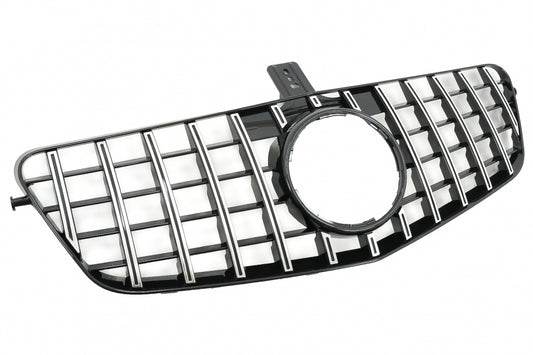 Central Grille GT-R Panamericana Black Chrome for Mercedes E-Class W212 S212 (2009–2013)