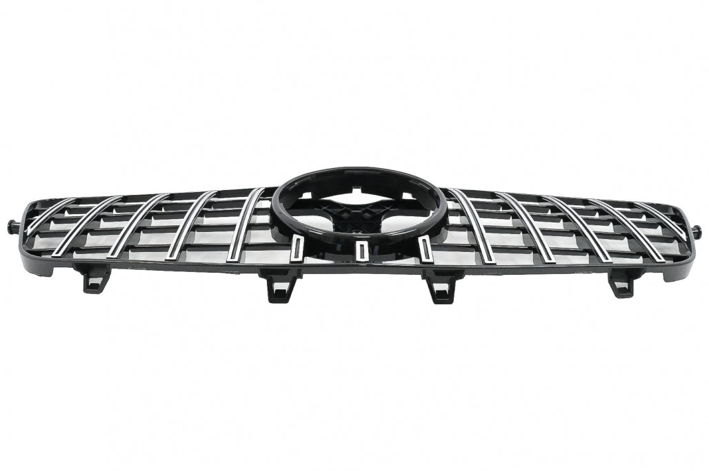 Central Grille GT-R Panamericana Black Chrome for Mercedes E-Class W212 S212 (2009–2013)