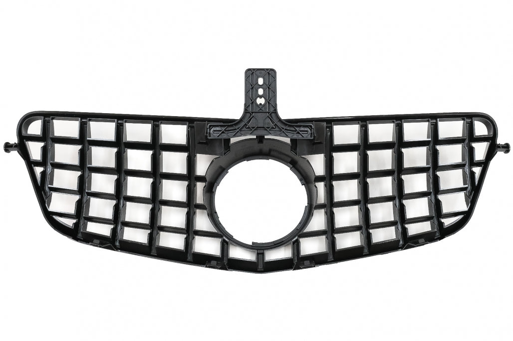 Central Grille GT-R Panamericana Black Chrome for Mercedes E-Class W212 S212 (2009–2013)
