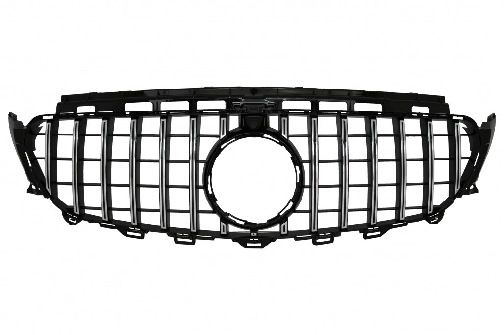Central Grille GT-R Panamericana Black Chrome for Mercedes E-Class W213 S213 C238 A238 (2016–2019)