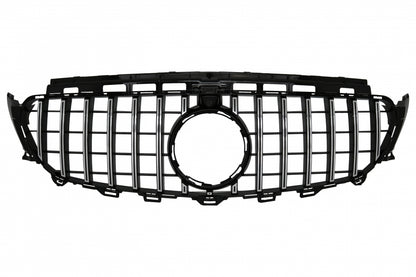 Central Grille GT-R Panamericana Black Chrome for Mercedes E-Class W213 S213 C238 A238 (2016–2019)