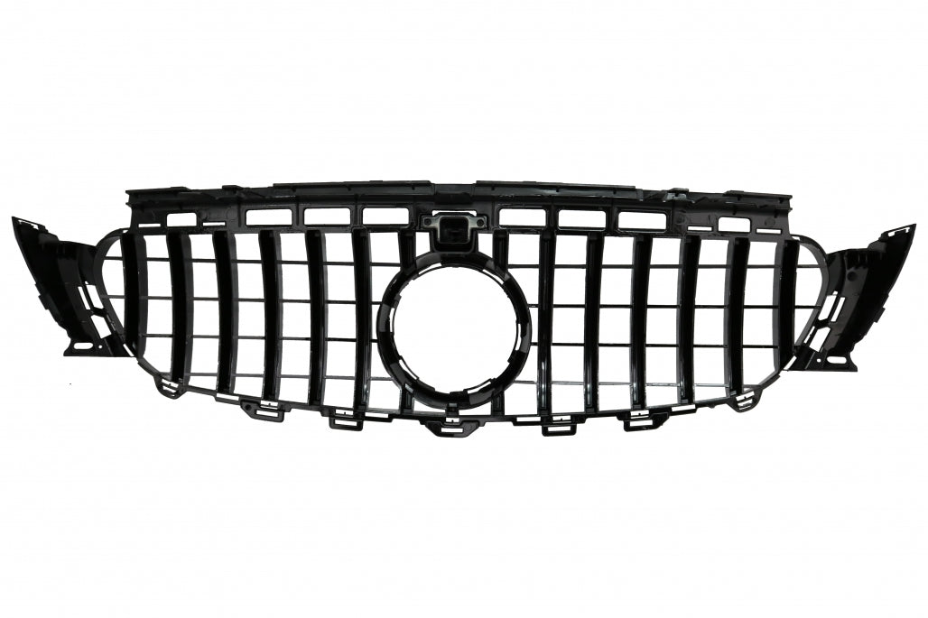 Central Grille GT-R Panamericana Black Chrome for Mercedes E-Class W213 S213 C238 A238 (2016–2019)