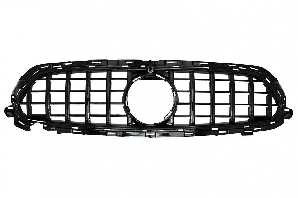 Central Grille GT-R Panamericana Black for Mercedes E-Class W213 S213 C238 A238 Facelift (2020–Up)