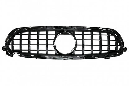 Central Grille GT-R Panamericana Black for Mercedes E-Class W213 S213 C238 A238 Facelift (2020–Up)