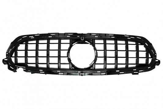 Central Grille GT-R Panamericana Black for Mercedes E-Class W213 S213 C238 A238 Facelift (2020–Up)