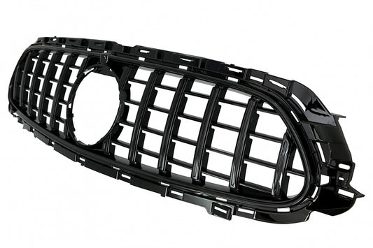 Central Grille GT-R Panamericana Black for Mercedes E-Class W213 S213 C238 A238 Facelift (2020–Up)