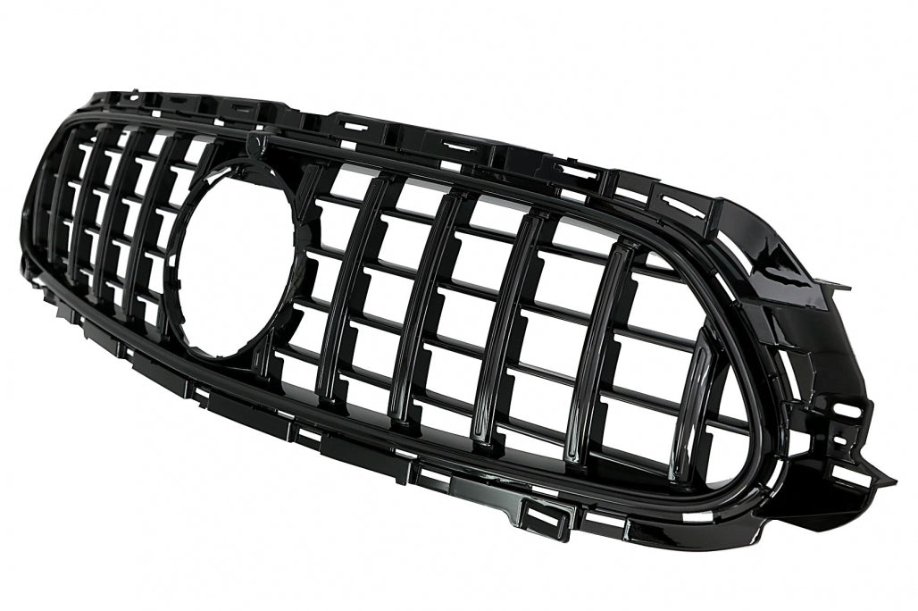 Central Grille GT-R Panamericana Black for Mercedes E-Class W213 S213 C238 A238 Facelift (2020–Up)