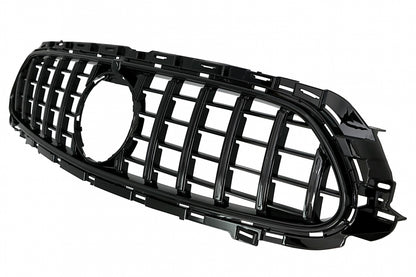Central Grille GT-R Panamericana Black for Mercedes E-Class W213 S213 C238 A238 Facelift (2020–Up)