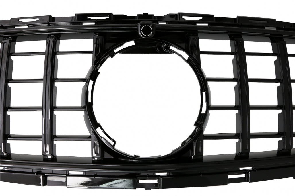 Central Grille GT-R Panamericana Black for Mercedes E-Class W213 S213 C238 A238 Facelift (2020–Up)