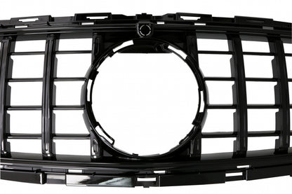 Central Grille GT-R Panamericana Black for Mercedes E-Class W213 S213 C238 A238 Facelift (2020–Up)