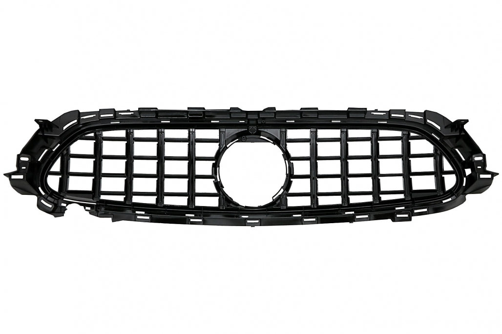 Central Grille GT-R Panamericana Black for Mercedes E-Class W213 S213 C238 A238 Facelift (2020–Up)