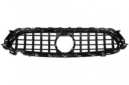 Central Grille GT-R Panamericana Black for Mercedes E-Class W213 S213 C238 A238 Facelift (2020–Up)