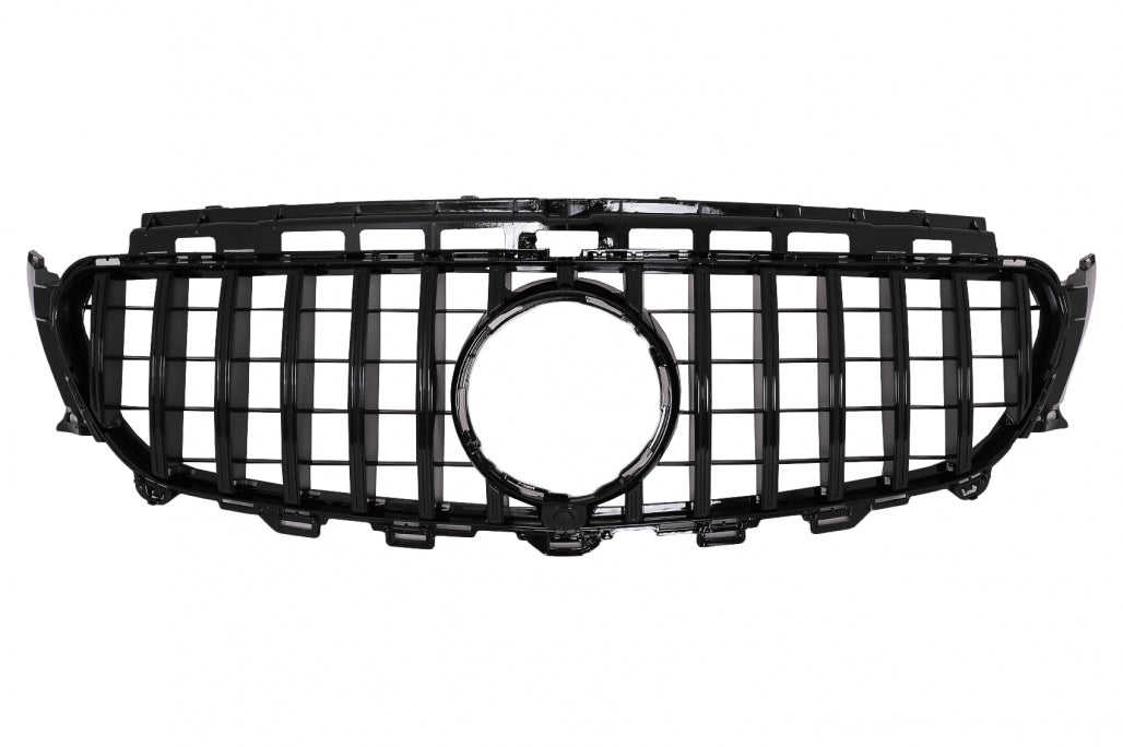 Central Grille GT-R Panamericana Black for Mercedes E-Class W213 S213 C238 A238 (2016–2019)