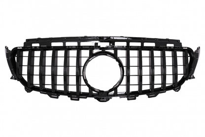 Central Grille GT-R Panamericana Black for Mercedes E-Class W213 S213 C238 A238 (2016–2019)