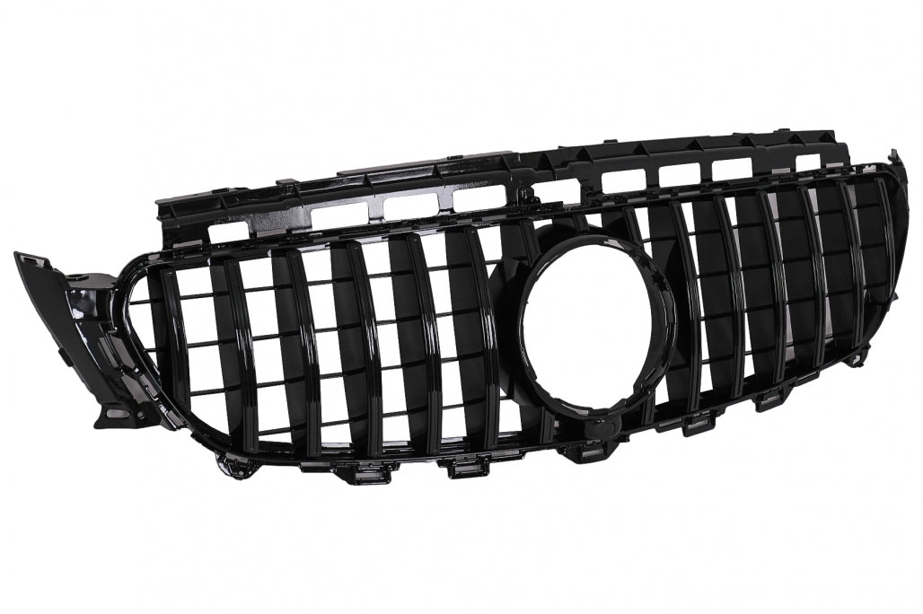 Central Grille GT-R Panamericana Black for Mercedes E-Class W213 S213 C238 A238 (2016–2019)