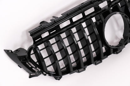 Central Grille GT-R Panamericana Black for Mercedes E-Class W213 S213 C238 A238 (2016–2019)
