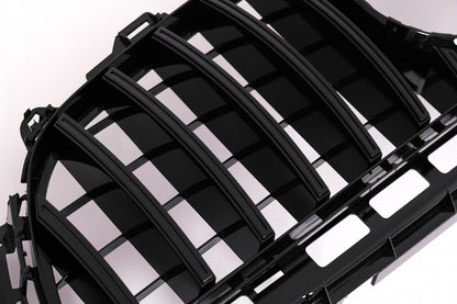 Central Grille GT-R Panamericana Black for Mercedes E-Class W213 S213 C238 A238 (2016–2019)