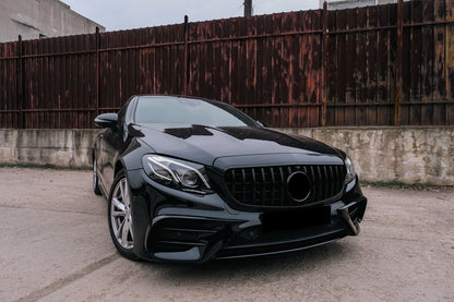 Central Grille GT-R Panamericana Black for Mercedes E-Class W213 S213 C238 A238 (2016–2019)