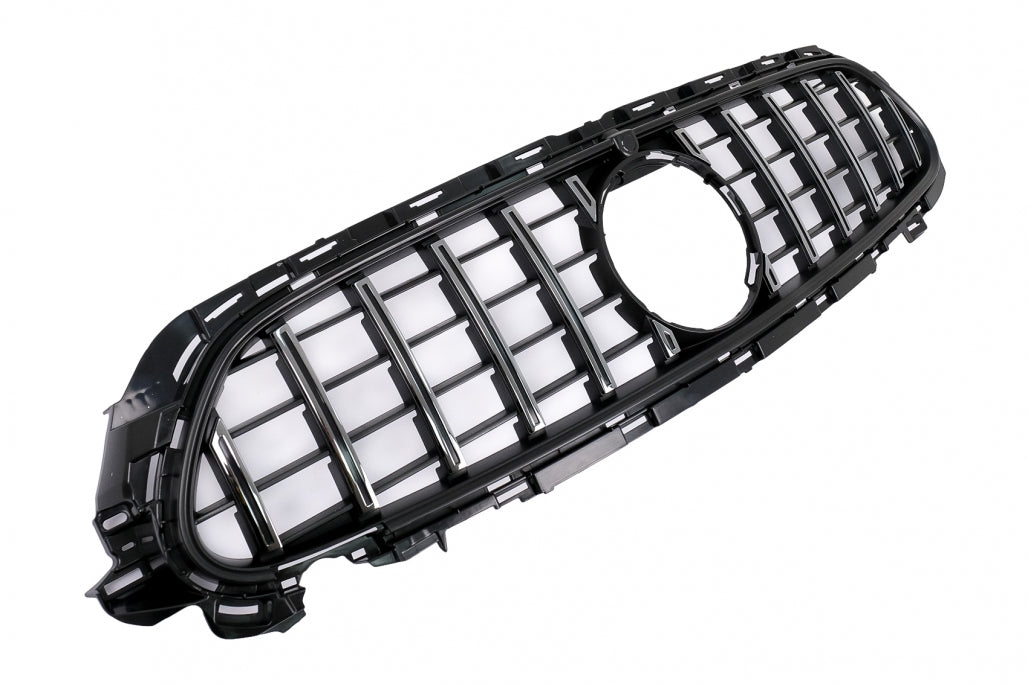 Central Grille GT-R Panamericana Chrome for Mercedes E-Class W213 S213 C238 A238 Facelift (2020–Up)