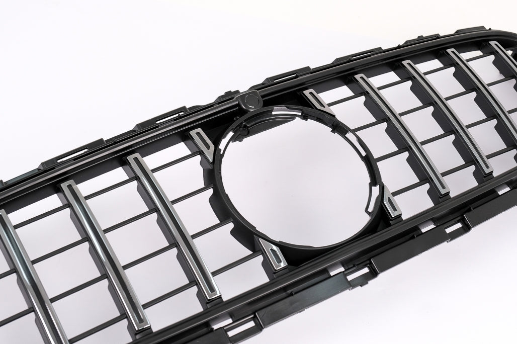 Central Grille GT-R Panamericana Chrome for Mercedes E-Class W213 S213 C238 A238 Facelift (2020–Up)