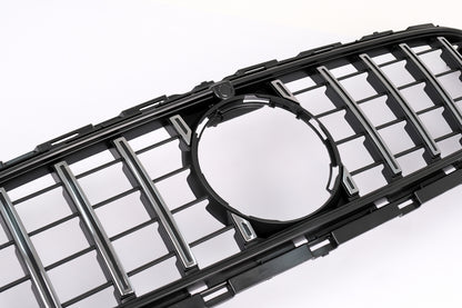 Central Grille GT-R Panamericana Chrome for Mercedes E-Class W213 S213 C238 A238 Facelift (2020–Up)