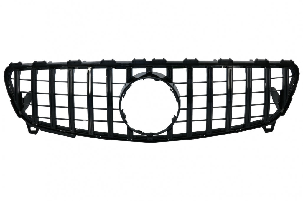 Central Grille GT-R Panamericana Design All Black for Mercedes A-Class W176 Facelift (092015–2018)