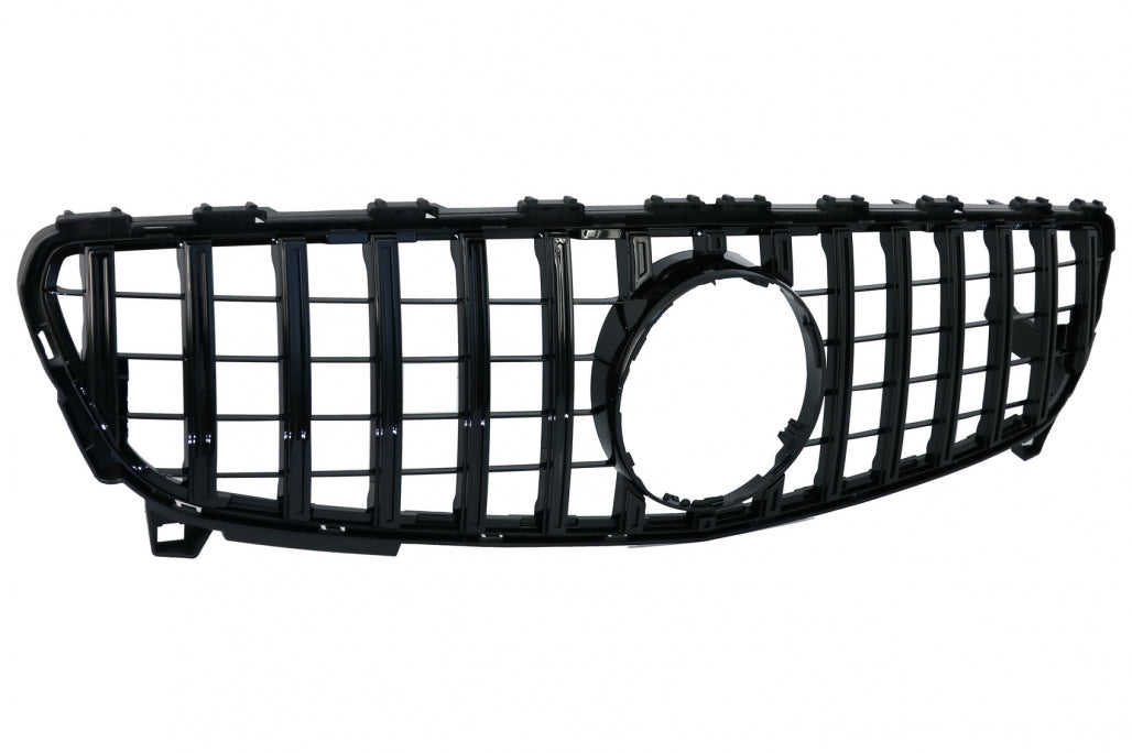 Central Grille GT-R Panamericana Design All Black for Mercedes A-Class W176 Facelift (092015–2018)