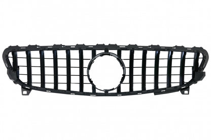 Central Grille GT-R Panamericana Design All Black for Mercedes A-Class W176 Facelift (092015–2018)