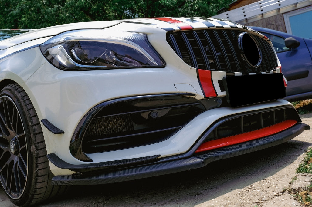 Central Grille GT-R Panamericana Design All Black for Mercedes A-Class W176 Facelift (092015–2018)