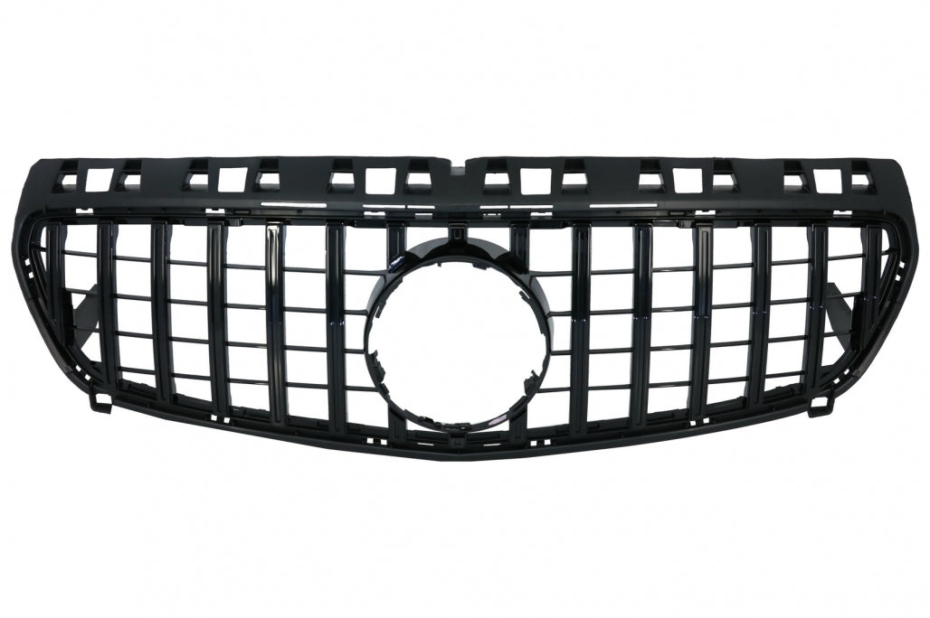 Central Grille GT-R Panamericana Design All Black for Mercedes A-Class W176 (2012–082015)