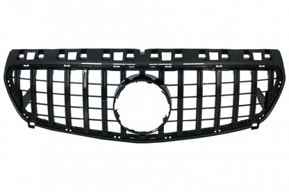 Central Grille GT-R Panamericana Design All Black for Mercedes A-Class W176 (2012–082015)