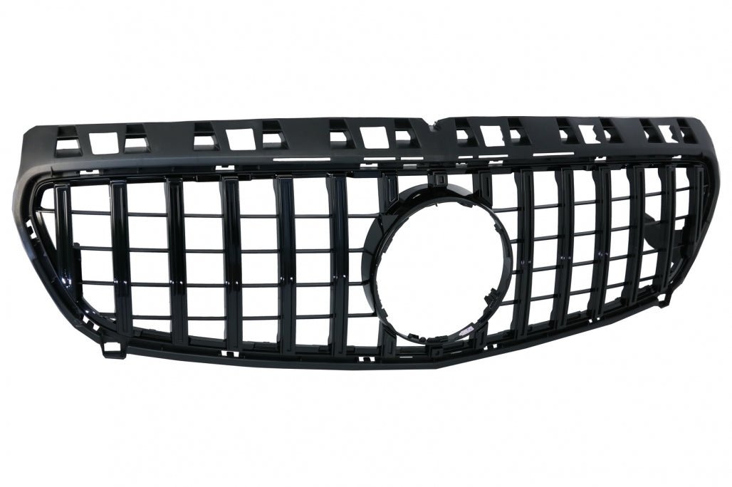 Central Grille GT-R Panamericana Design All Black for Mercedes A-Class W176 (2012–082015)