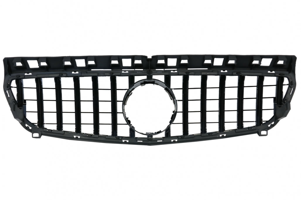Central Grille GT-R Panamericana Design All Black for Mercedes A-Class W176 (2012–082015)
