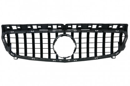 Central Grille GT-R Panamericana Design All Black for Mercedes A-Class W176 (2012–082015)