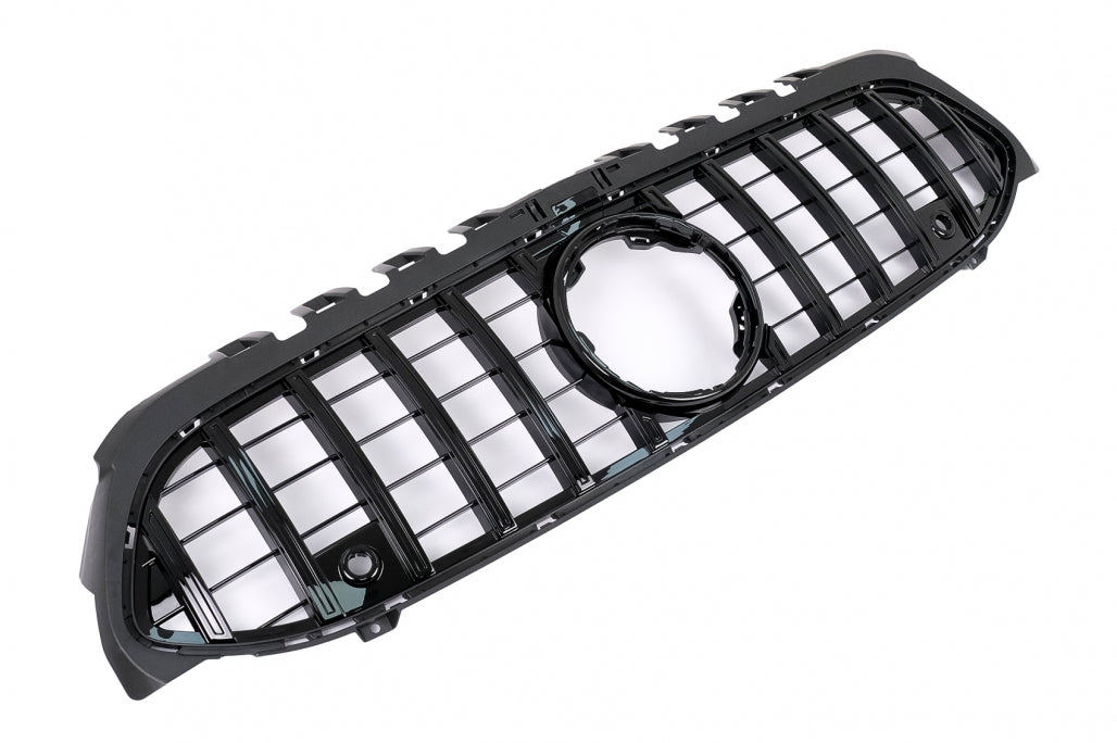 Central Grille GT-R Panamericana Design All Black for Mercedes A-Class W177 V177 (2018–2022)