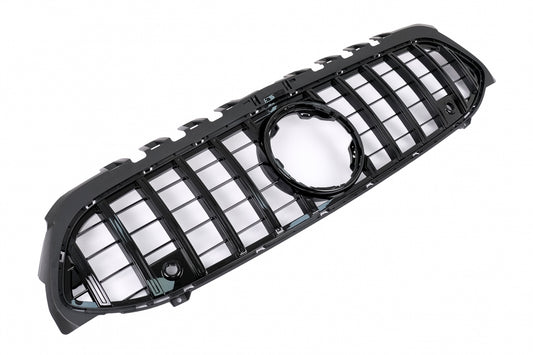 Central Grille GT-R Panamericana Design All Black for Mercedes A-Class W177 V177 (2018–2022)