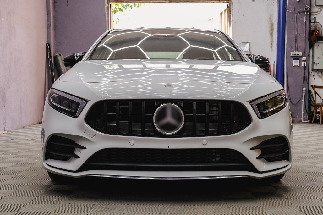 Central Grille GT-R Panamericana Design All Black for Mercedes A-Class W177 V177 (2018–2022)