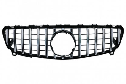 Central Grille GT-R Panamericana Design Black Chrome for Mercedes A-Class W176 Facelift (092015–2018)