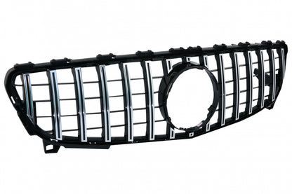 Central Grille GT-R Panamericana Design Black Chrome for Mercedes A-Class W176 Facelift (092015–2018)